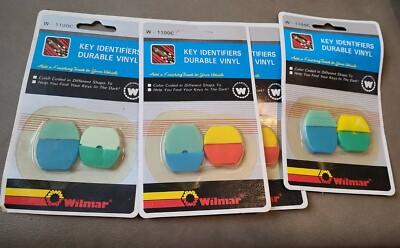8 Slip On Key Indicators Identifier Finder Vintage New in Pack New Old Stock