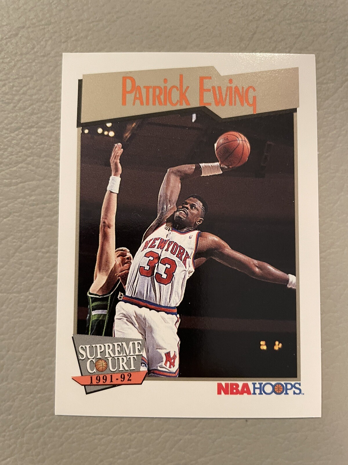 1991-1992 NBA Hoops Patrick Ewing Supreme Court #483 New York Knicks