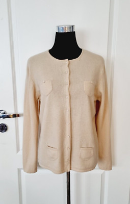 Traumhaft weicher Joe Taft  100% Kaschmir Pullover Cardigan Jacke Gr. L  40 / 42