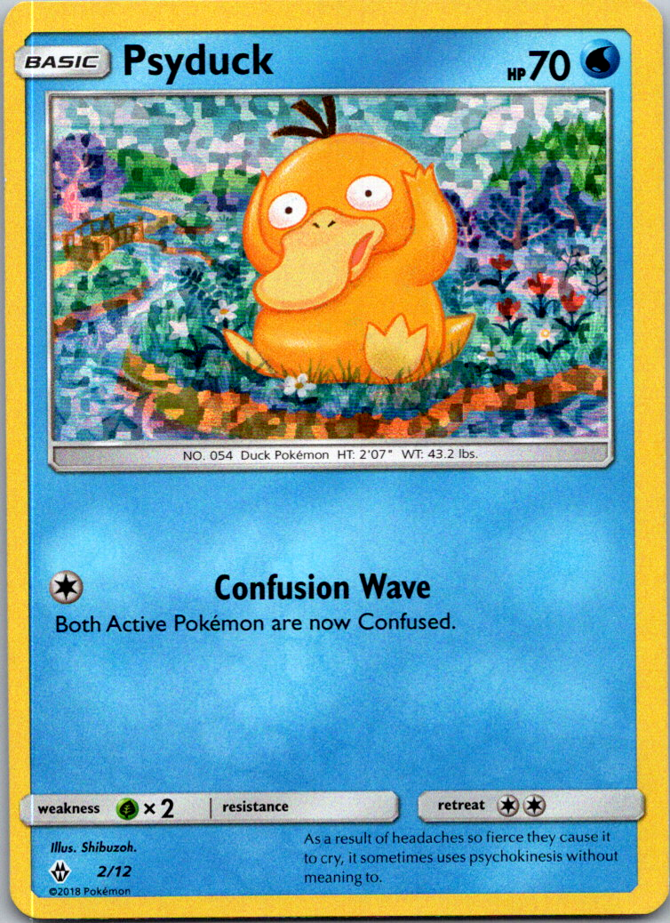 1x Psyduck - 2/12 - McDonald's Promo 2018 Near Mint Pokemon McDonald's Holo