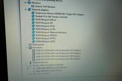 HP Envy 15z-J100 Notebook PC AMD A8-5550M 2.10GHz 15.6
