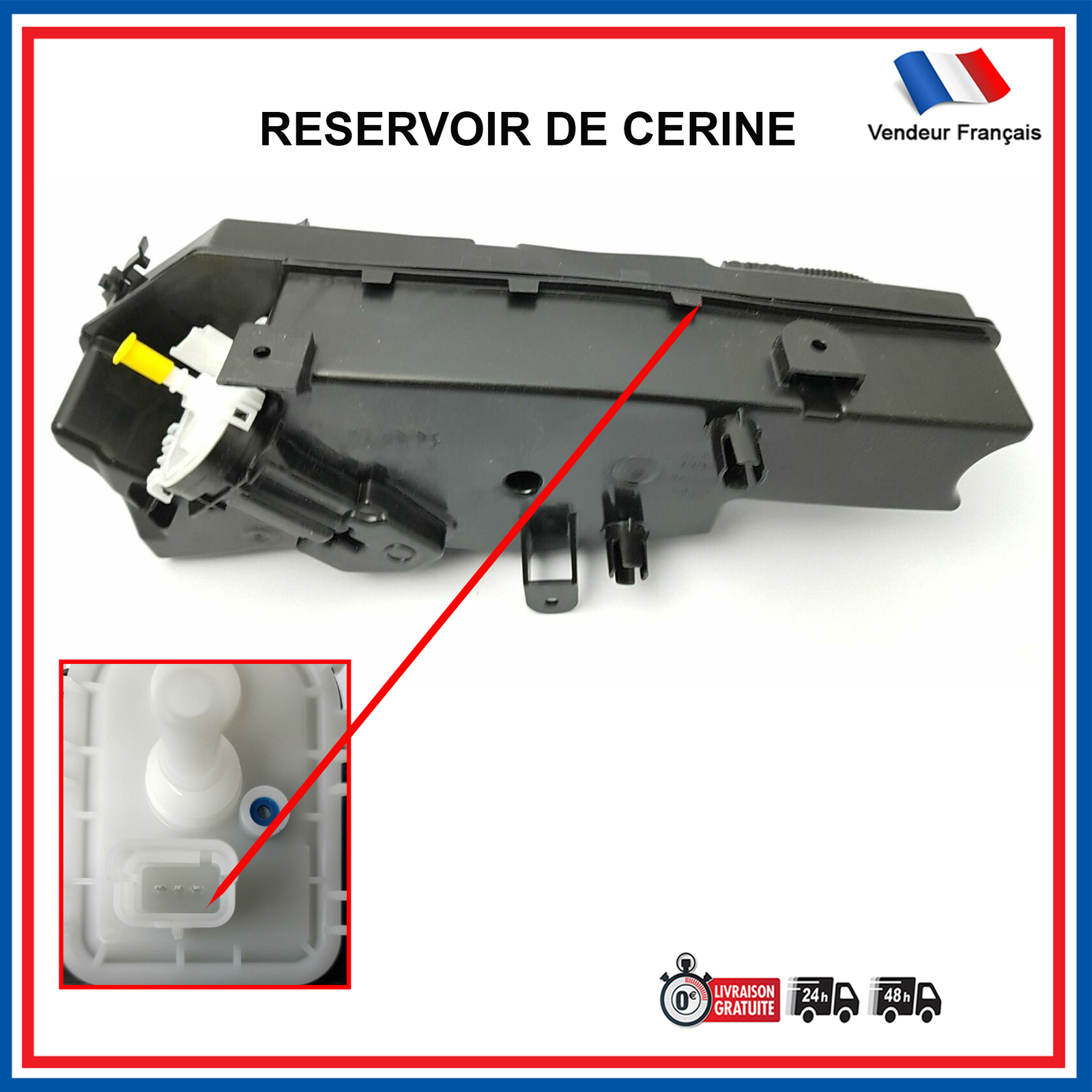 Réservoir fluide FAP Peugeot 5008 additif BlueHdi 1612776080 pièce de rechange échappement