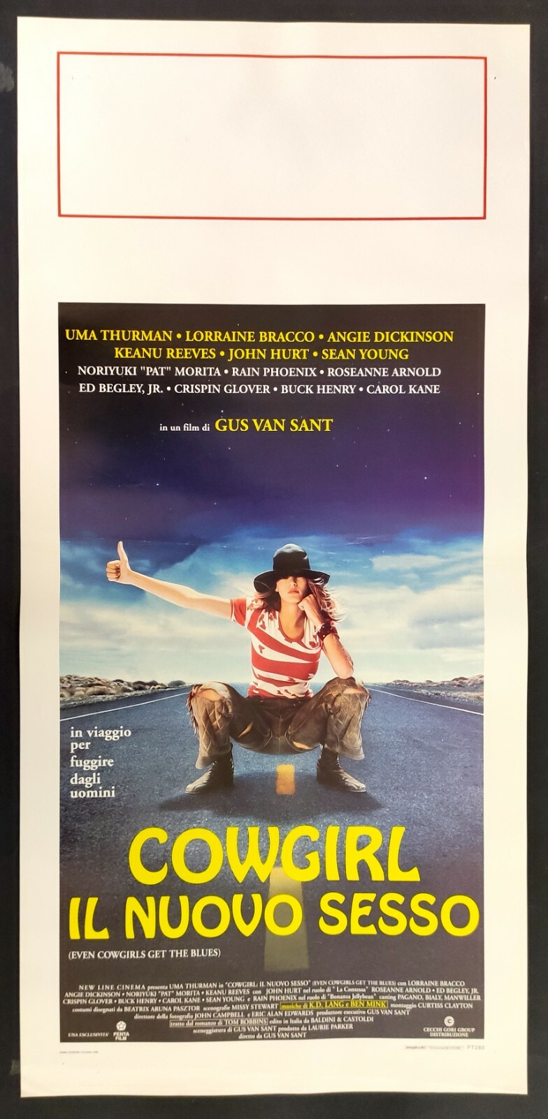 Locandina originale film Cowgirl - Il nuovo sesso (1993) - Regia di Gus Van Sant