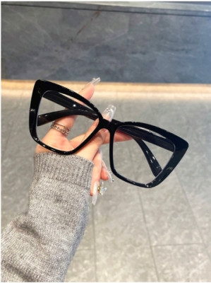 Gafas de sol para mujer con montura ojo de gato lentes transparentes anti fatiga