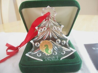 WATERFORD CRYSTAL MEMORIES COLLECTION CHRISTMAS ORNAMENT 1994 CHRISTMAS TREE MIB