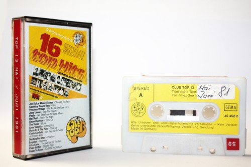 Auswahl: MUSIKKASSETTE "CLUB TOP 13" - DEUTSCHE CHART HITS - OLDIES - Picture 17 of 126