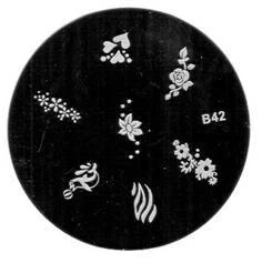 LIBERA SELEZIONE 16 stencil nail art stampaggio raschietto timbro unghie NUOVO - Foto 6 di 18