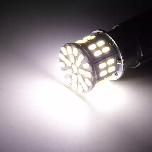 LED Car Tail Brake Signal Light Lamp Bulb White 1157 BA15D 382 1206 50-SMD - Picture 6 of 9
