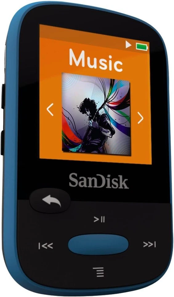 SanDisk Clip Sport 8GB - Blue - KOSHER MP3 Player - No FM Radio - Open box - Image 4 of 4