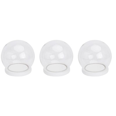  Set of 3 Konservierte Blumenverzierung Zubehör Für Blumenabdeckung Aus Glas