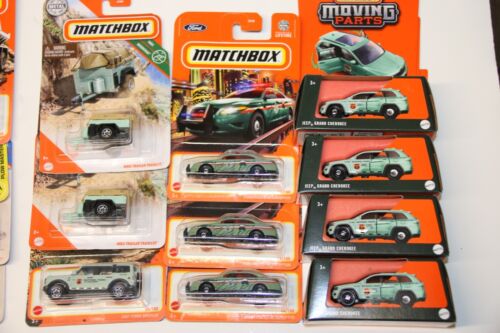 Riesiges Matchbox Nationalparks Konvolut! Garbage King Jeep Interceptor Pfluganhänger - Bild 4 von 4
