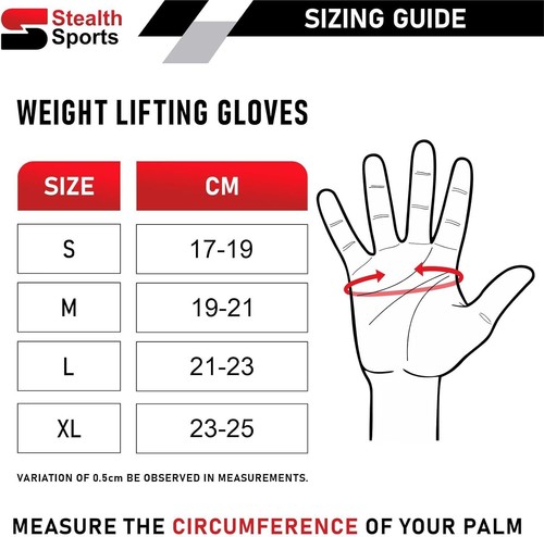 Guantes de entrenamiento Stealth Sports para levantamiento de pesas hombres mujeres antideslizantes gel agarre acolchado - Imagen 5 de 7