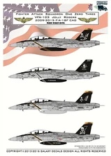 GALAXY Model 1/48 Jolly Rogers Decal US Navy F/A-18F VFA-103 2009-2015 G48002