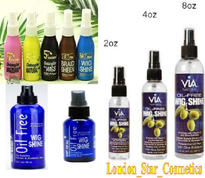 Via Natural & Bonfi Perückenglanz Spray/EBIN Perückenglanz/Entwicklungsspray alle Größen