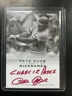 2011 Leaf Legacy Pete Rose /10 On card auto Autograph Inscription Charlie Hustle