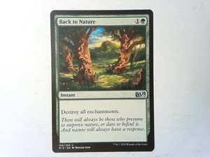 Back To Nature Magic 15 Magic The Gathering Mtg Green Ebay