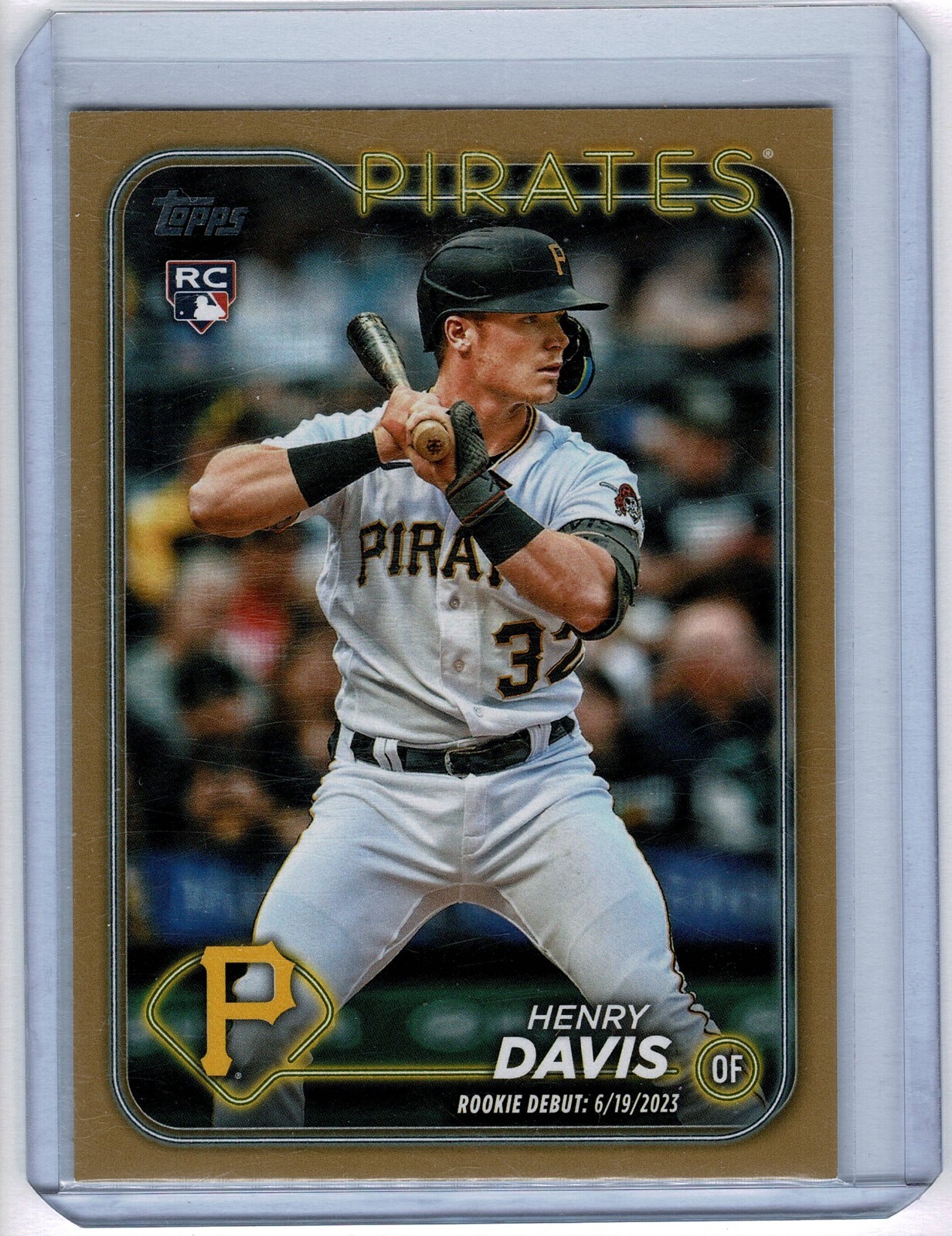 2024 Topps Series 1 - Henry Davis #295 Gold 2017/2024 (RC)