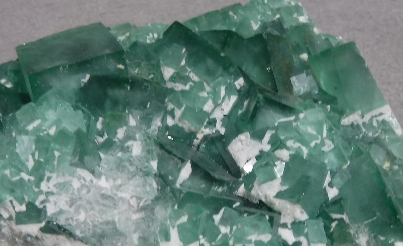 Splendid Green Fluorite crystal plate.  Rogerly Mine County Durham England