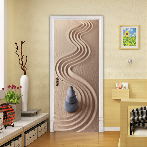 PVC Sonnenblume Landschaft Kunst Wandtattoo Wandbild 3D Türaufkleber Zuhause Zimmer Dekor - Bild 61 von 95