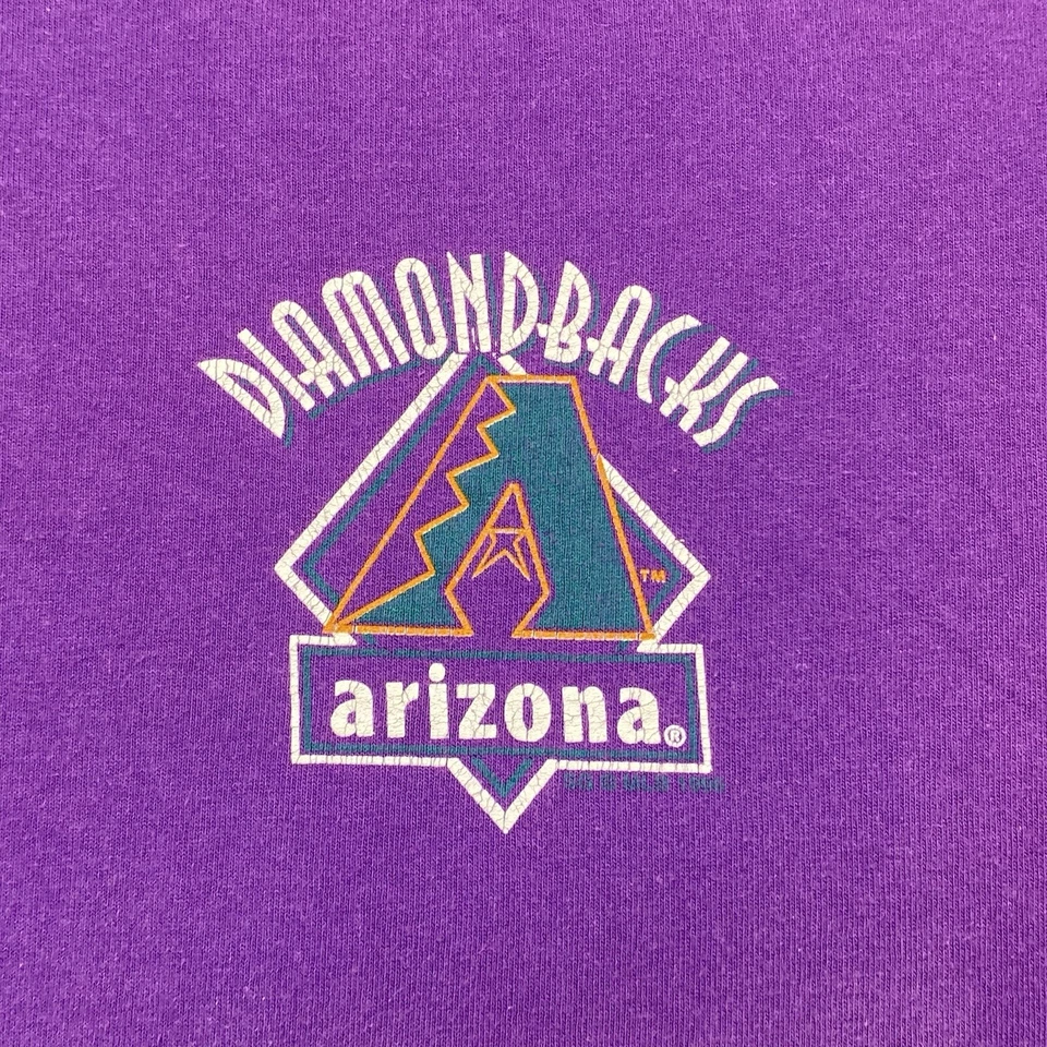 Camiseta De Colección Starter Diamondbacks Púrpura Para Hombre Talla M MLB Gráfico Hecha en EE. UU. Foto 2 de 4