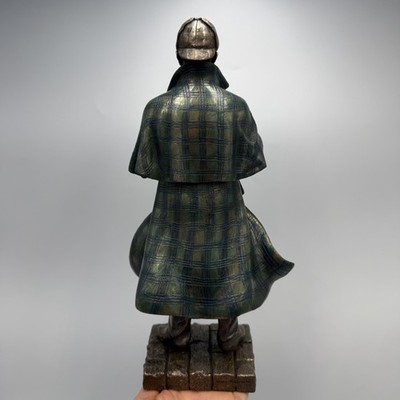 Sherlock Holmes Bronze Finish Polystone Detective Statue Figurine