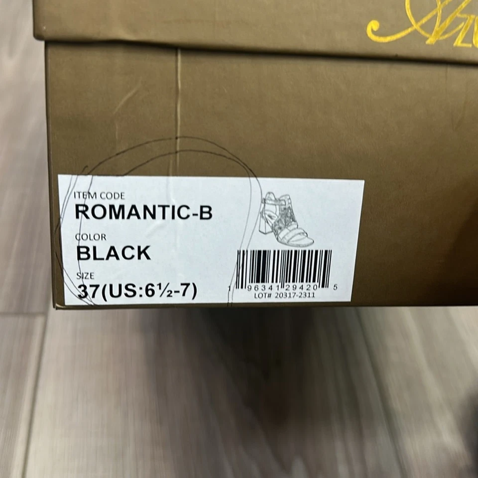 Azura by spring step romantic suede floral embroidered open toe heeled sandals 7 - Image 4 of 4