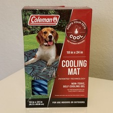 Coleman Self Cooling Pet Mat 18x24 Dog Cat Cooling Pad Non-Toxic Gel Medium