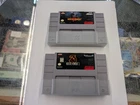 Mortal Kombat 2 & 3 Nintendo SNES Video Game Cartridges Only **Tested & Works***