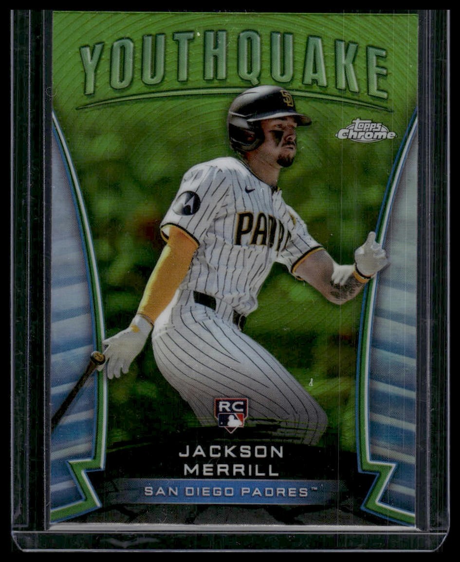 2024 Topps Chrome #YQ-8 Jackson Merrill Youthquake Green Refractors #/99