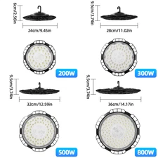 20PACK 800W Led UFO High Bay Light Industrial Commercial Factory Warehouse Light
