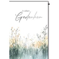 Trauer Beileid Kondolenzkarte Mit Umschlag In Stillem Gedenken Wildblumenwiese