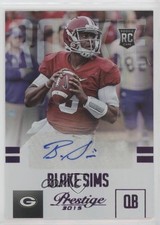 2015 Prestige Rookie Extra Points Purple Signatures 56/100 Blake Sims Auto 08y1