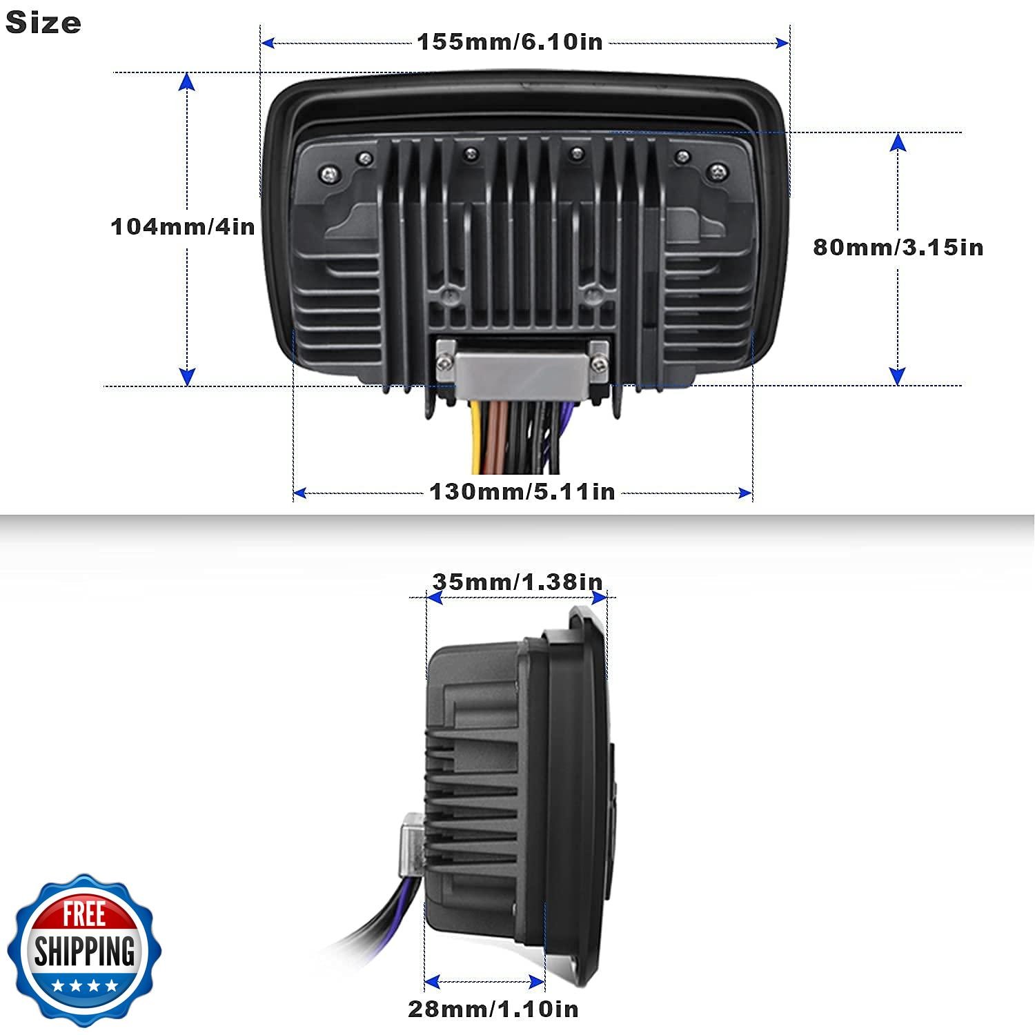GUZARE Boats Marine Radio Bluetooth and Speakers Audio System Package - Water