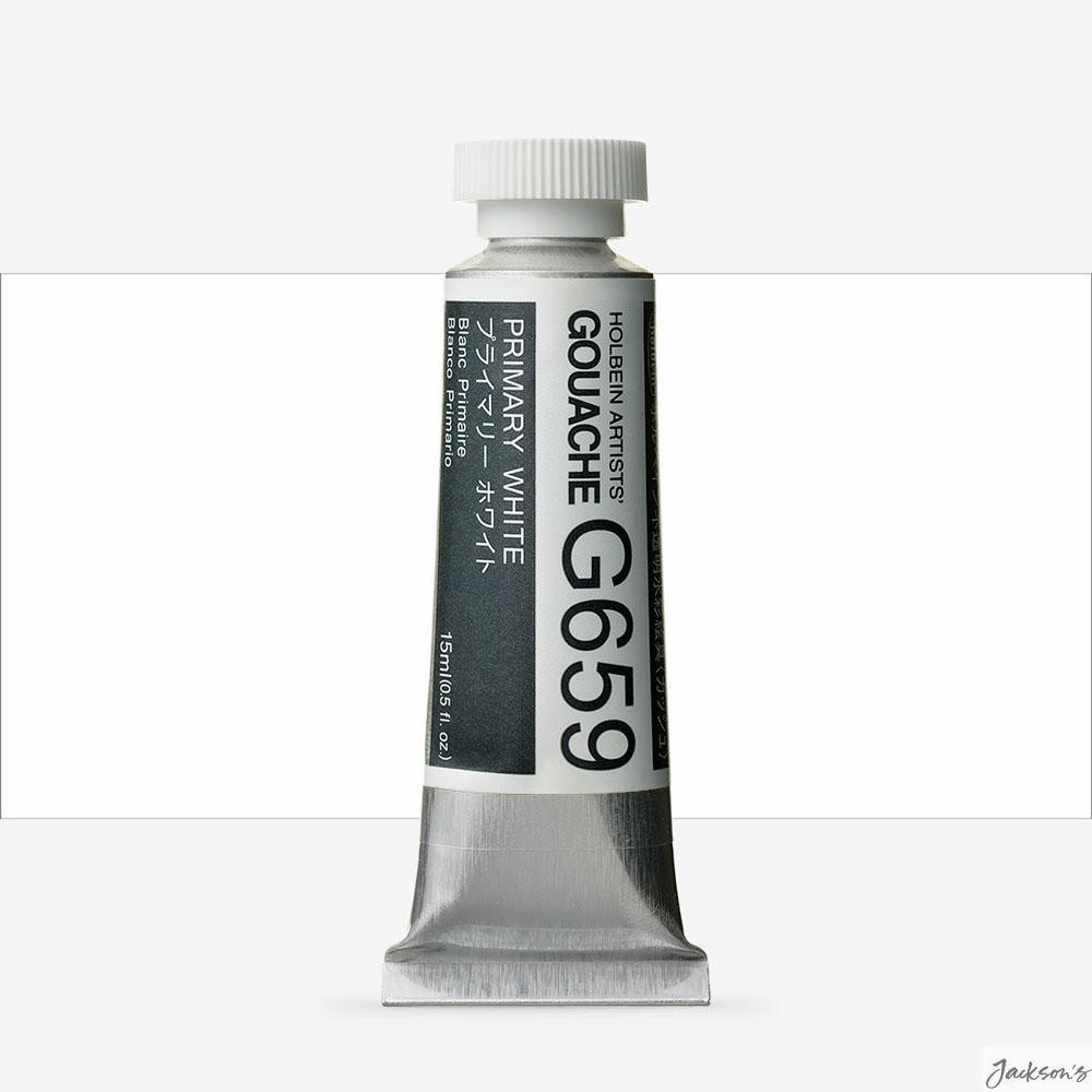 Holbein Artists Gouache Paint 15ml Primary White For Illustration Design