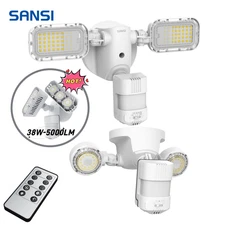 SANSI 10,000LM Security Light Outdoor Motion Sensor LED Wall Mounted Floodlight