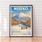 Niseko Ski Unframed Illustration Print Niseko  Poster Art