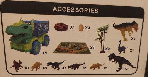 Boys / Girls Toy Transport Carrier Dinosaur Tyrannosaurus Rex Truck New In Box - Foto 3 di 4