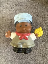 2001 Fisher Price Little People African American Conductor Boy Man