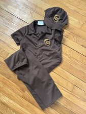 UPS Delivery Guy Licensed Uniform Toddler Halloween Costume SZ: 3-4T Preowned
