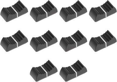 Schiebepotentiometer Regler 4 mm Welleneinsatz schwarz 10er Pack