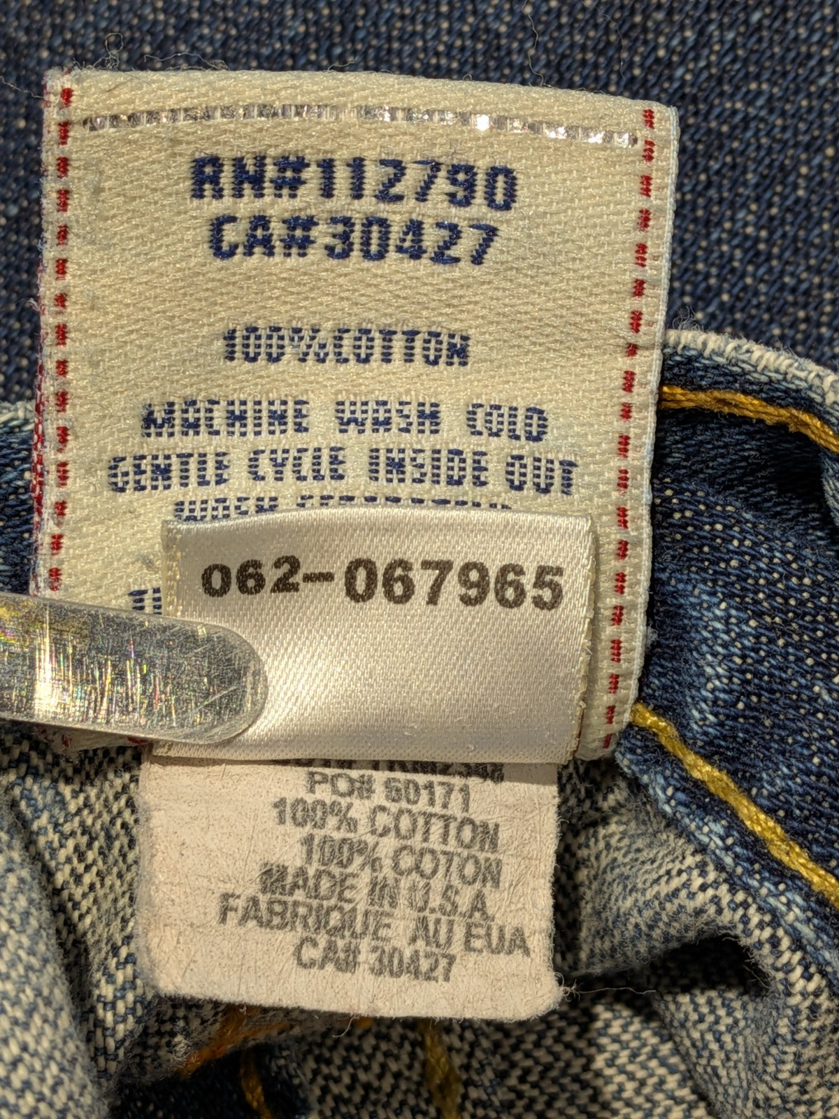 True Religion Billy Rainbow Straight Jeans Made in USA Size 38 World Tour thumbnail 7