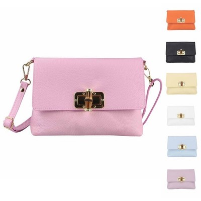 ITALy DAMEN LEDER TASCHE Schultertasche Crossbody Umhängetasche Mini Bag Clutch 