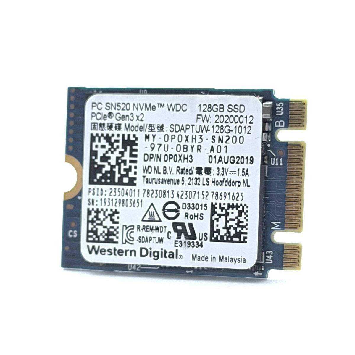 M.2 2280 NVMe SSD 2048GB 中古品 M.2 NVMe SSD 128GB 256GB 512GB 1TB 2280 PCIe Windows Installed 10