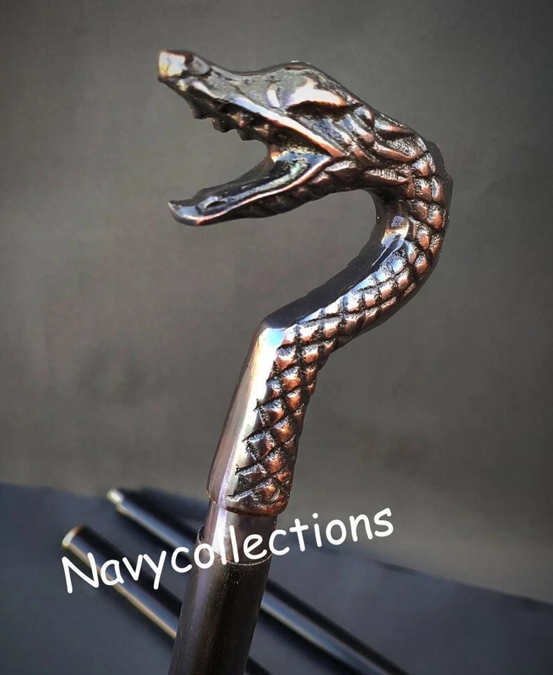 Solid Brass Dragon Head Designer Antique Style Ha… - image 8