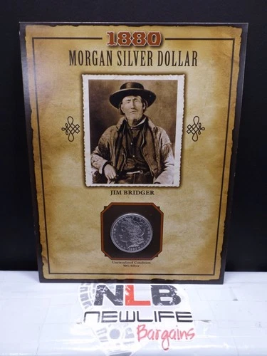 1880 BU/UNC Morgan Silver Dollar PCS LEGENDS OF THE WEST WYATT EARP