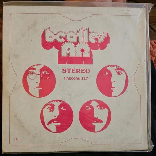 The Beatles Alpha Omega 2 LP Set 1972 NM Vinyl Records- RARE white cover NM/VG+