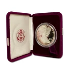 1990 1oz American Silver Eagle PROOF Silver $1 Coin by US Mint in OGP