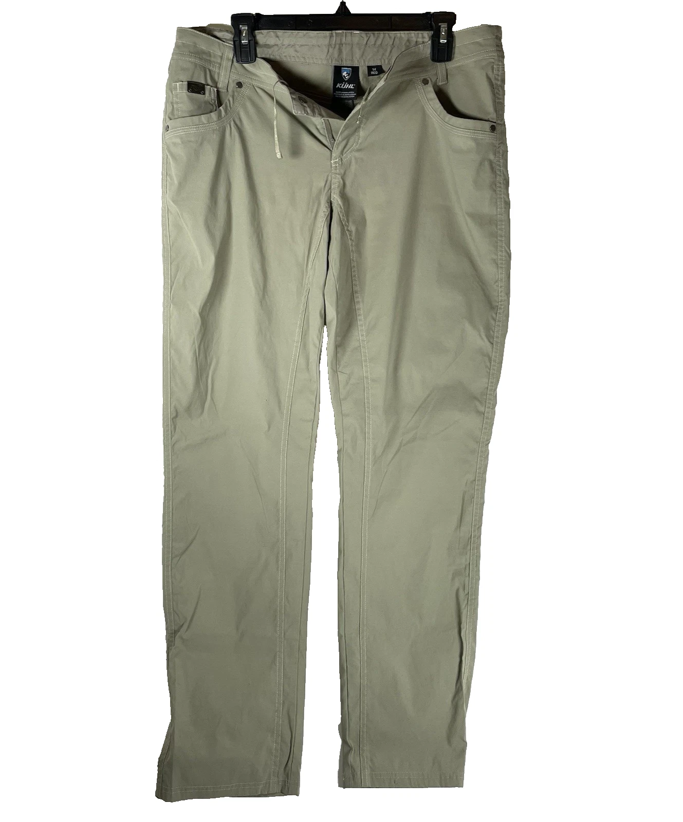 Kuhl Kontour Straight Leg Pant Women 14 Khaki Stretch Performance Canvas Hiking
Opens in a new windo