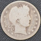 1896-O  G  Barber Quarter, 90% Silver