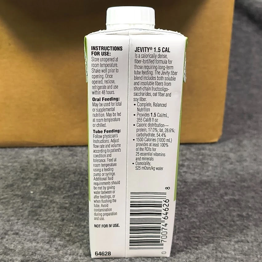 Botellas selladas Jevity 1.5 Cal 8oz 12 unidades caducan 8/26 envío gratuito Foto 4 de 4